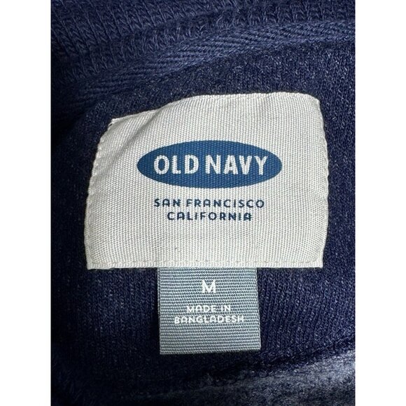 Old Navy Mens Blue Shawl Collar Sweater M Cotton/Polyester - Picture 3 of 5